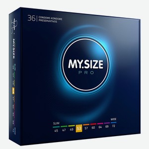 MYSIZE MYSIZE Презервативы ультратонкие, размер 53, 36 шт.