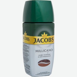 Кофе растворимый Jacobs Милликано (Millicano) с добавлением молотого 95 г