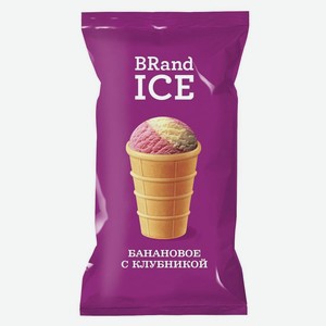Мороженое БРэндАЙС (BRandICE) Банановое с клубникой 70 г