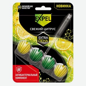 Чистящее средство Expel Экстра (Extra) Пена для унитаза Свежий цитрус 50 г