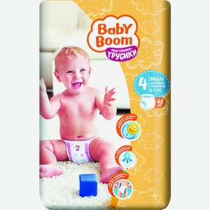Подгузники-трусики Бейби Бум (Baby Boom) Макси (Maxi) (6-11 кг) 48 шт.