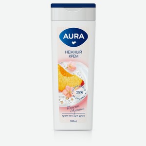 Крем-гель для душа Аура (Aura) Персик и аргана 390 мл