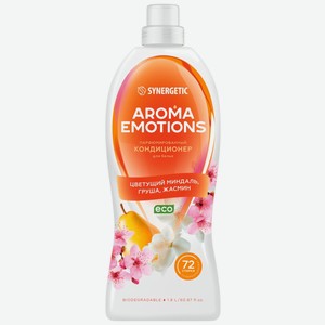 Кондиционер для белья Синергетик (Synergetic) Аромат Эмоции (Aroma Emotions) концентрированный Цветущий миндаль груша жасмин 1.8 л