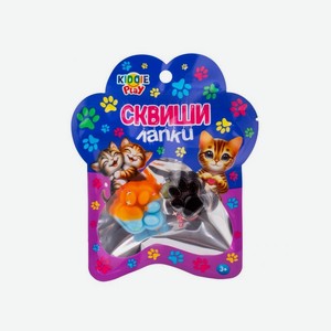 Игрушка-антистресс Kiddie Play Сквиши-мини лапки набор из 2 шт. цвет в ассортименте