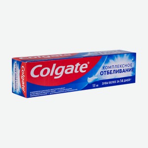 Зубная паста  Комплексное отбеливание , Colgate, 100 мл