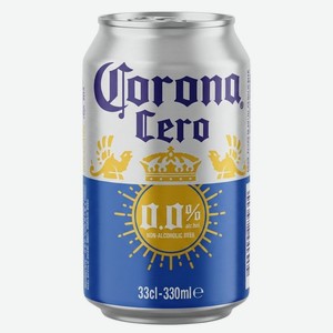 Пиво Corona Cero пастеризованное фильтрованное безалкогольное, 330мл, 330 мл