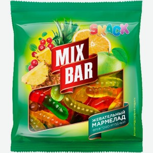 Жевательный мармелад Mixbar фруктово-ягодный в ассортименте 70г, 70 г