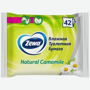 Бумага туалетная Zewa Ромашка влажная 42 шт.