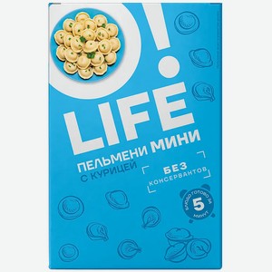 Мини-пельмени O!Life с курицей 500 г
