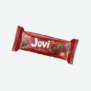 Кекс Джови (Jovi) с клубничным желе в глазури 180 г
