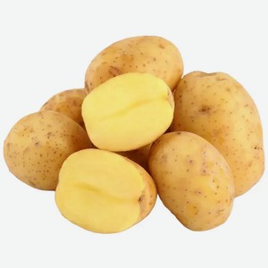 Картофель белый мытый в упаковке вес