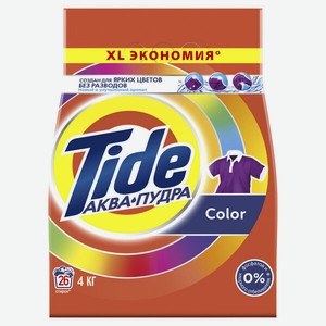 Стиральный порошок Tide Аквапудра для цветного белья (Color) автомат 4000 г