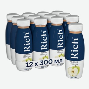 Сок Rich яблочный, 300мл x 12 шт