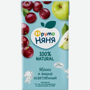 Нектар ФрутоНяня с 3 лет яблоко вишня осветленный 500 мл дизайн в ассортименте