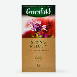 Чай Greenfield Spring melody чёрный 25х1.5г, 25 шт