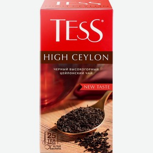 Чай черный Tess Высокий Цейлон (High Ceylon) 25 шт. х 2.25 г