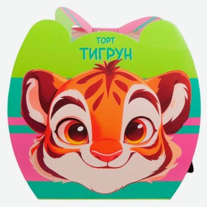 Бенто-торт бисквитный «Север» Тигрун с кремом на основе сливок охлажденный, 570 г