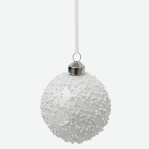 Шар елочный Christmasdeluxe с бисером, 8см
