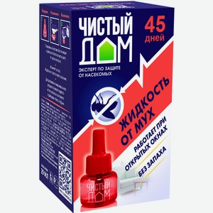 Жидкость Чистый Дом Защита от мух 45 дней, 29мл