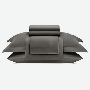 ARYA HOME COLLECTION Постельное белье Vip из Однотонного Сатина 1.5 Сп. 160x220 Бежевый, Серый