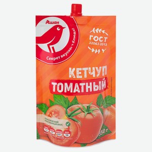 Кетчуп томатный АШАН Красная птица, 350 г