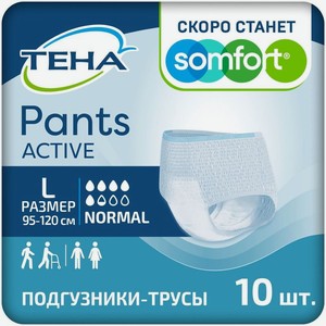 Подгузники-трусы Tena Pants L, 30шт