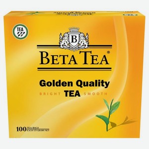 Чай черный Бета Ти (Beta Tea) Золотое Качество (Golden quality) черный байховый цейлонский мелколистовой 1.5 г х 100 шт.
