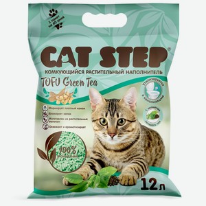 Наполнитель Cat Step Тофу зеленый чай, 12л