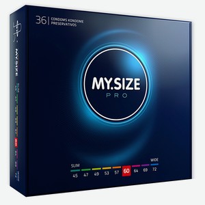 MYSIZE Презервативы ультратонкие, размер 60 (уп. 3шт), 36 шт.