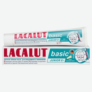 Зубная паста Lacalut Базовая Детская (Basic Junior) 6+ нежная мята 60 г