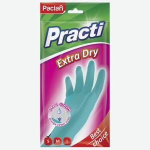 Перчатки хозяйственные Paclan Extra Dry резиновые 1 пара размер S