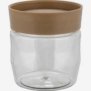 Банка для сыпучих продуктов Plast Team коллекция STOCKHOLM, 0,5л, 95х95х100