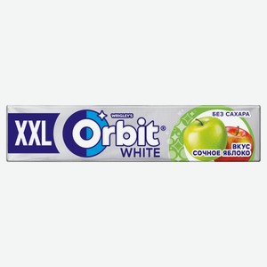 Резинка жевательная Orbit XXL сочное яблоко без сахара, 19 г