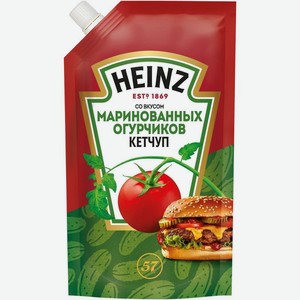 Кетчуп Heinz со вкусом маринованных огурчиков, 320г, 320 мл