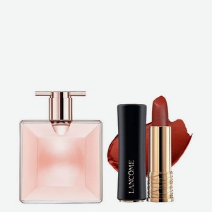LANCOME Набор Lancome: Парфюмерная вода Idole + Губная помада L Absolu Rouge, 25 мл + #196