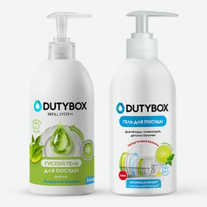 DUTYBOX Средство для мытья посуды с ароматом Матчи и Лайма, 1000 мл