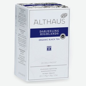 Чай черный Althaus Дарджилинга Германия, 20х1,75 г