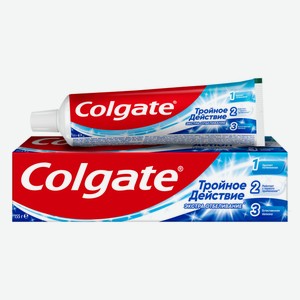 Зубная паста Колгейт (Colgate) Тройное действие Экстра отбеливание 100 мл