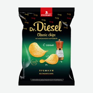 Чипсы, Dr.Diesel, с солью, 65 г