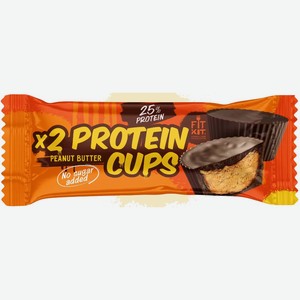 Протеиновый батончик Фит Кит (Fit Kit) Протеиновые стаканчики (Protein Cups) арахисовая паста 70 г
