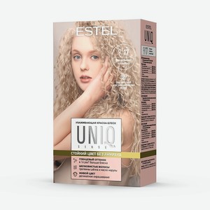 ESTEL PROFESSIONAL Краска-блеск для волос без аммиака, ухаживающая Uniq Sense, № 9/17 блондин пепельно-коричневый, 258 мл