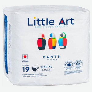 Подгузники-трусики для детей Little Art XL 12-15 кг, 19 шт