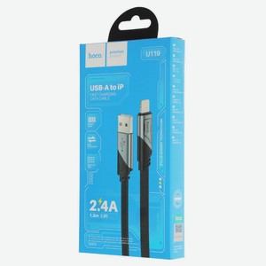 Кабель Hoco U119 Machine IP USB-8pin черный, 1,2 м