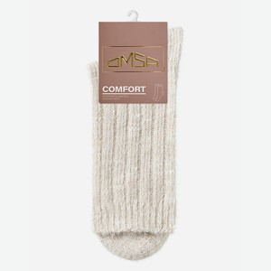 Носки женские Omsa Comfort 353 Beige полиэстер и полиамид люрекс высокие размер 35-38