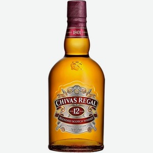 Виски Chivas Regal шотландский купажированный 12 лет, 750мл