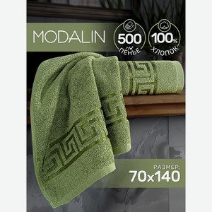 MODALIN Полотенце махровое GREEK, Зеленый