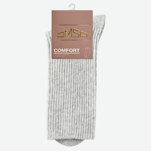 Носки женские Omsa Comfort 354 Grigio Chiaro полиэстер и полиамид люрекс высокие размер 35-38