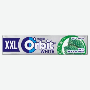Резинка жевательная Orbit XXL нежная мята без сахара, 19 г