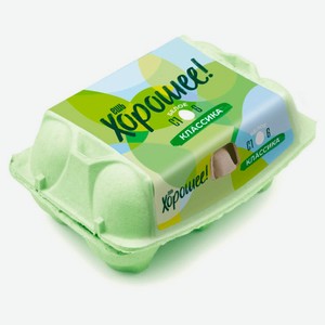 Яйцо куриное «Ешь хорошее» С1 белое, 6 шт