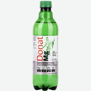 Вода минеральная DONAT MG природная лечебная газированная, 0.5л